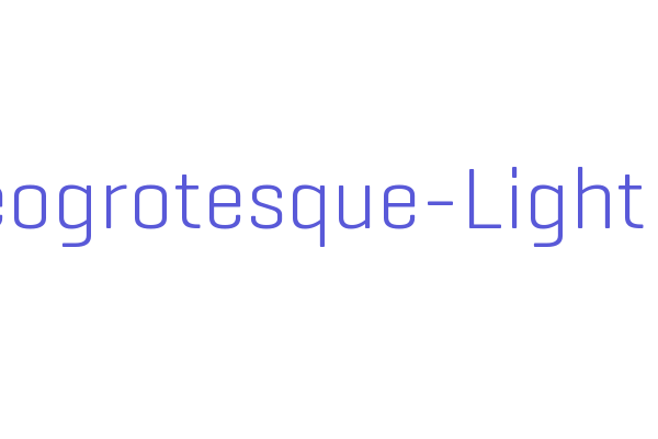 Geogrotesque-Light Font