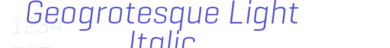 Geogrotesque Light Italic-font