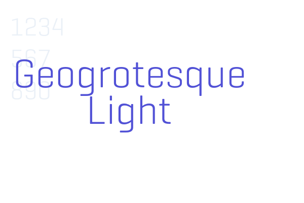 Geogrotesque Light