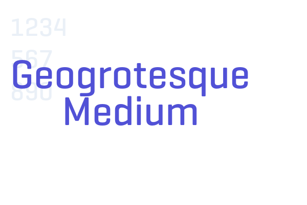 Geogrotesque Medium