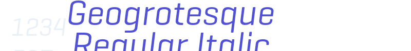 Geogrotesque Regular Italic-font