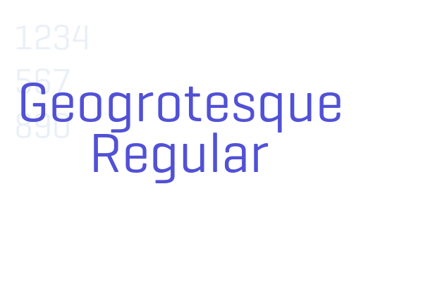 Geogrotesque Regular