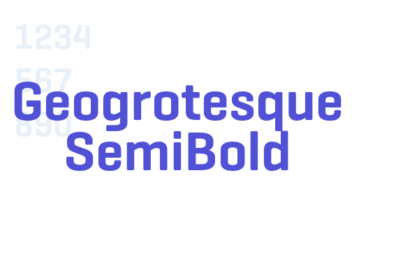 Geogrotesque SemiBold
