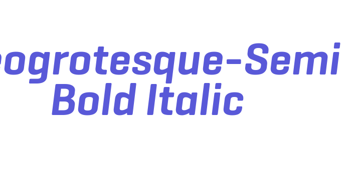 Geogrotesque-Semi Bold Italic Font Download