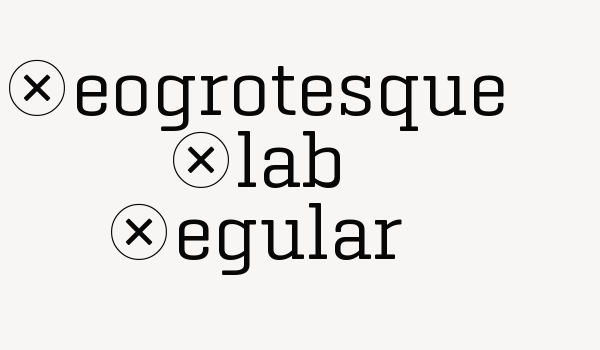 Geogrotesque Slab Regular Font