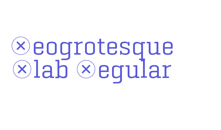 Geogrotesque Slab Regular Font Download