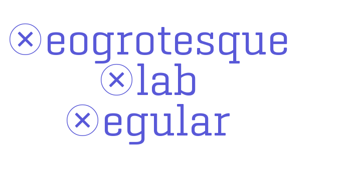 Geogrotesque Slab Regular Font Download