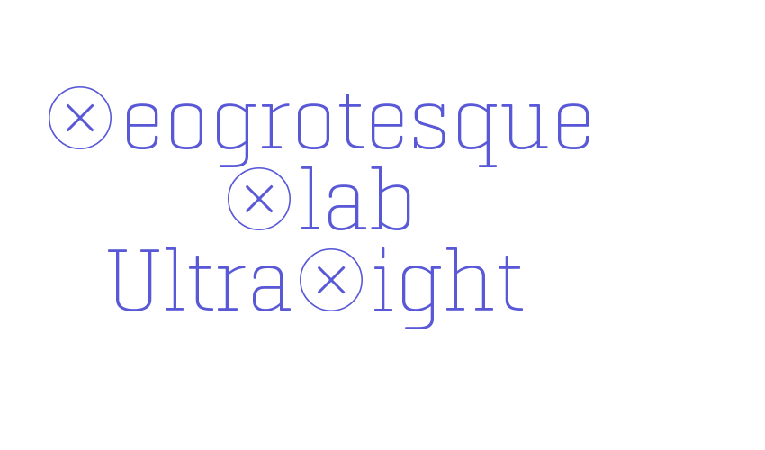 Geogrotesque Slab UltraLight Font Download