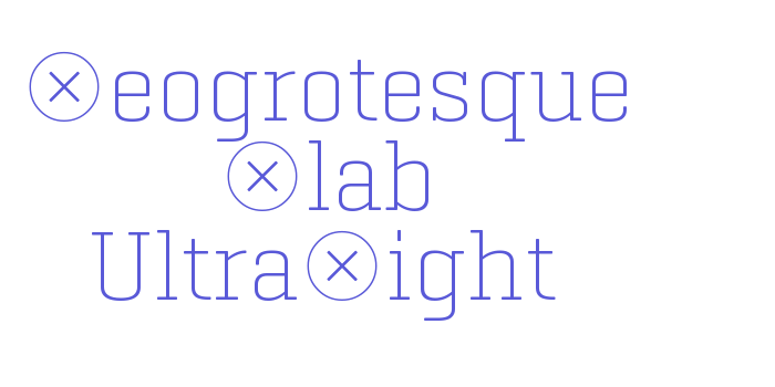 Geogrotesque Slab UltraLight Font Download