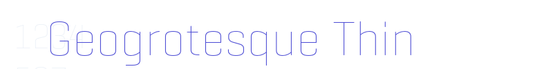 Geogrotesque Thin-font