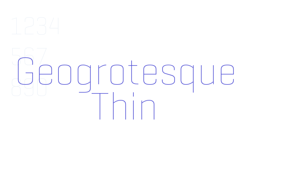 Geogrotesque Thin