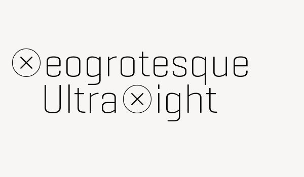 Geogrotesque UltraLight Font