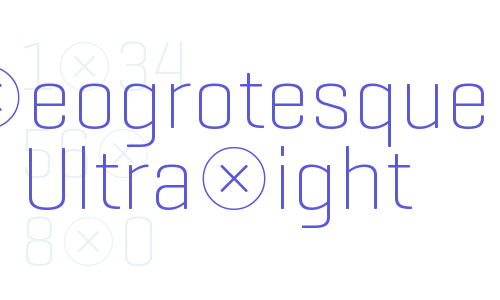 Geogrotesque UltraLight Font Download