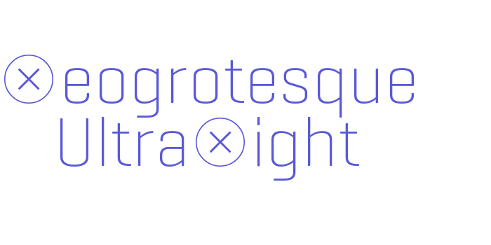 Geogrotesque UltraLight Font