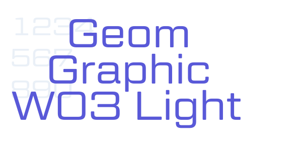 Geom Graphic W03 Light font free