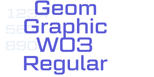 Geom Graphic W03 Regular font free