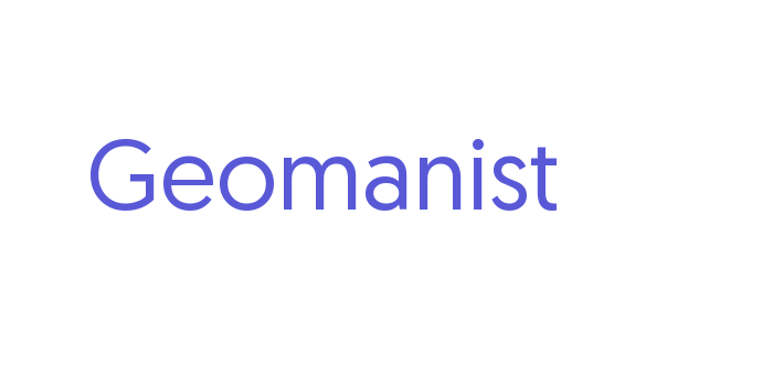 Geomanist Font Download