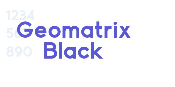 Geomatrix Black font free