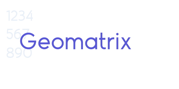 Geomatrix font