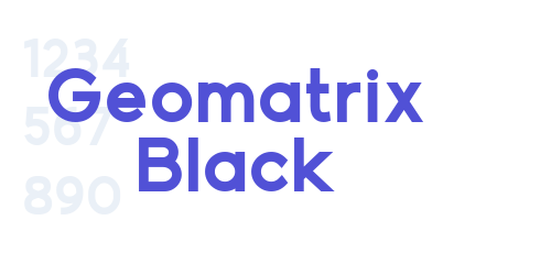 Geomatrix Black-font-download