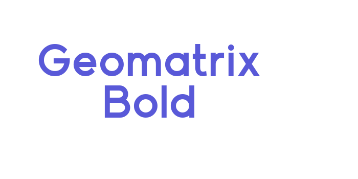 Geomatrix Bold Font Download