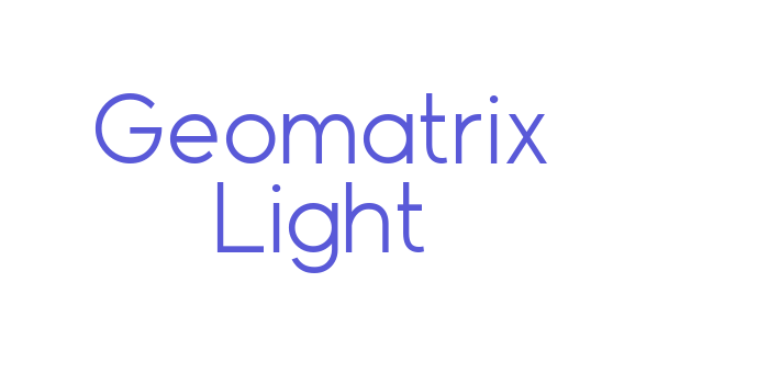 Geomatrix Light Font Download