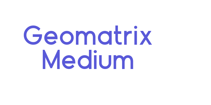 Geomatrix Medium Font Download