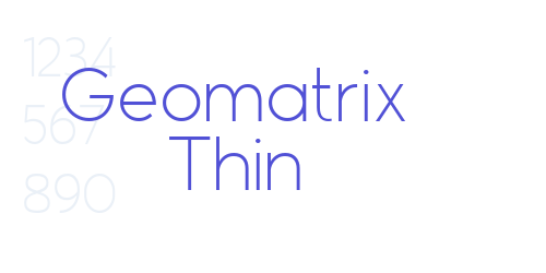 Geomatrix Thin-font-download