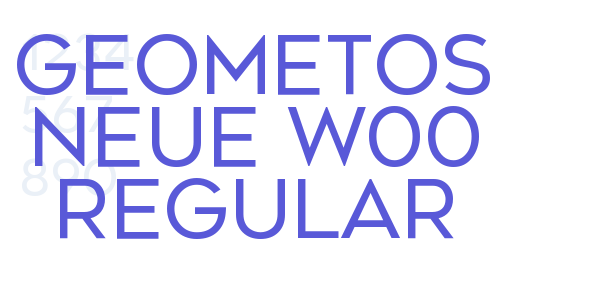 Geometos Neue W00 Regular font free