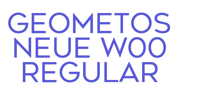 Geometos Neue W00 Regular Font Download