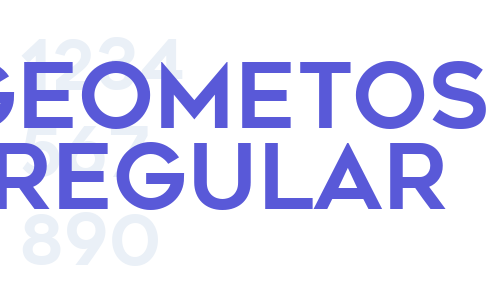 Geometos Regular Font