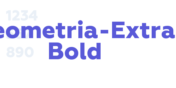 Geometria-Extra Bold font free