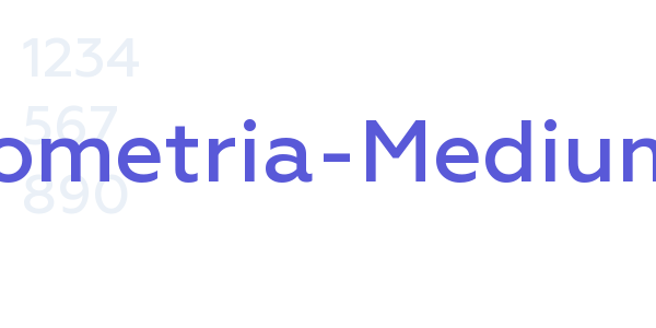 Geometria-Medium font free