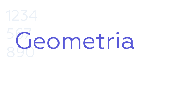 Geometria font free