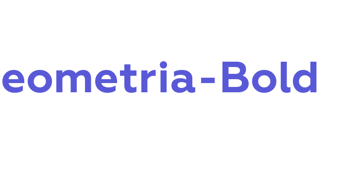 Geometria-Bold Font Download