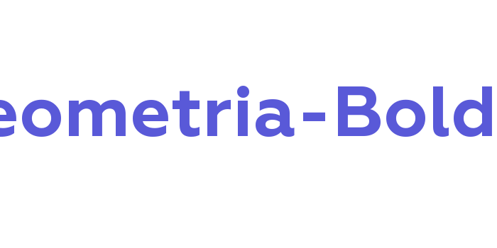 Geometria-Bold Font