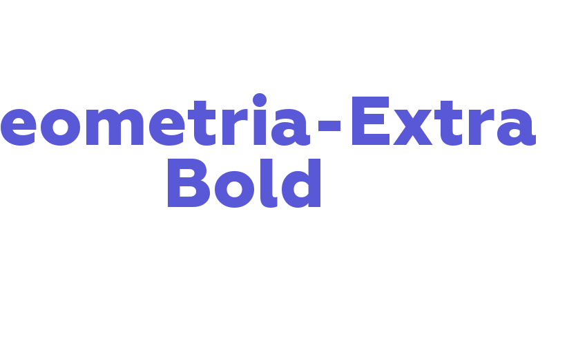 Geometria-Extra Bold Font Download