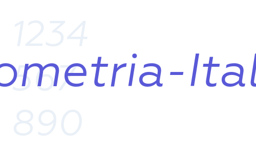 Geometria-Italic Font Download