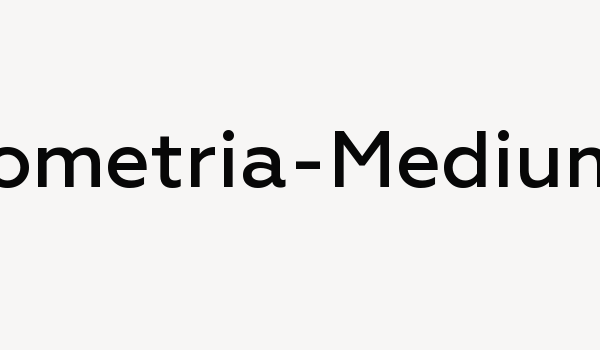 Geometria-Medium Font