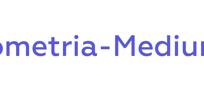 Geometria-Medium Font