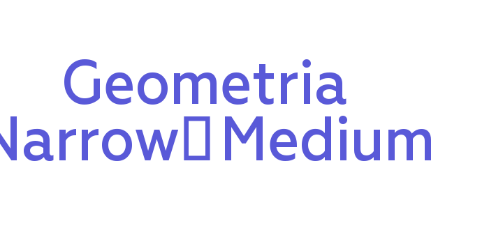 Geometria Narrow-Medium Font Download