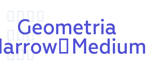 Geometria Narrow-Medium-font-download