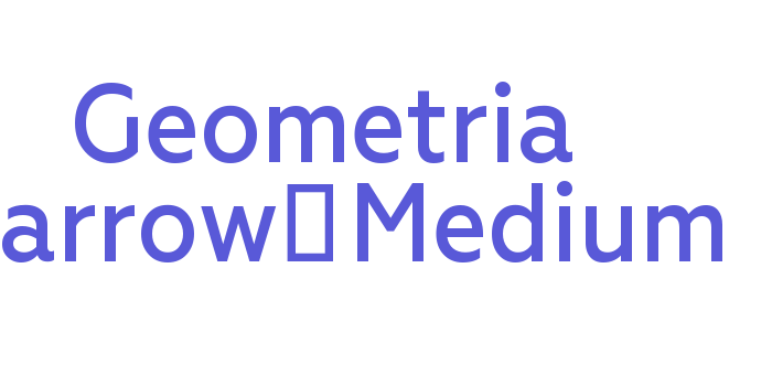 Geometria Narrow-Medium Font