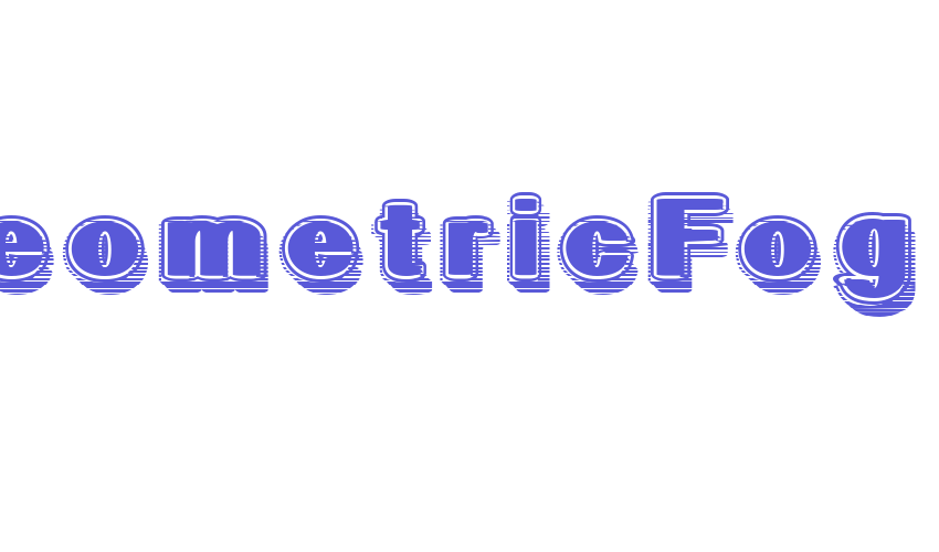 GeometricFog Font Download