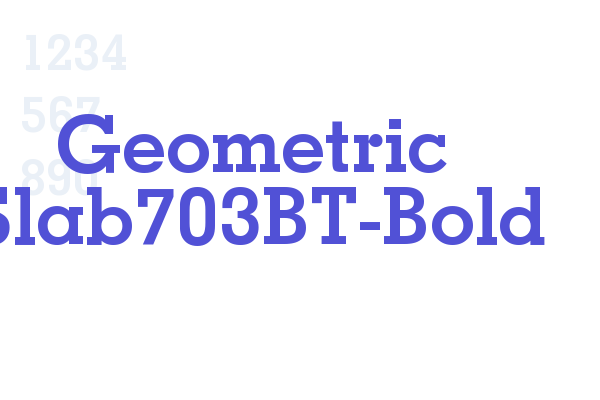 Geometric Slab703BT-Bold