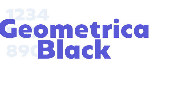 Geometrica Black font free