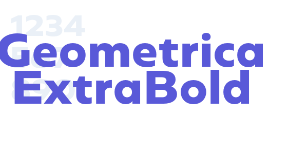 Geometrica ExtraBold font free