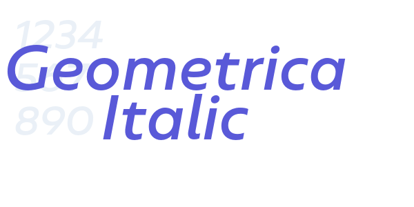 Geometrica Italic font free