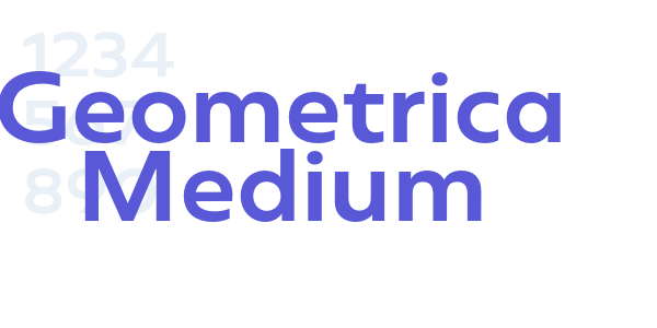 Geometrica Medium font free