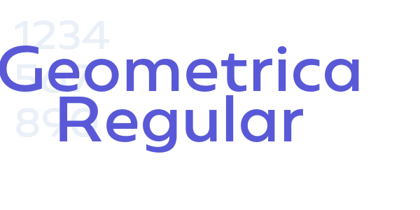 Geometrica Regular font free